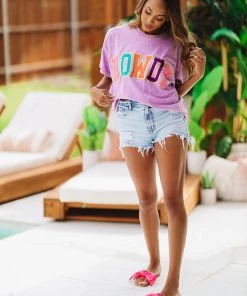 Hazel & Olive Shiny Howdy Tee - Lavender NEW ARRIVALS 8 Hazel & Olive Shiny Howdy Tee - Lavender NEW ARRIVALS