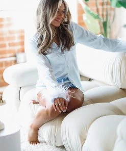 Hazel & Olive Slumber Party Pajamas Short Set - Blue