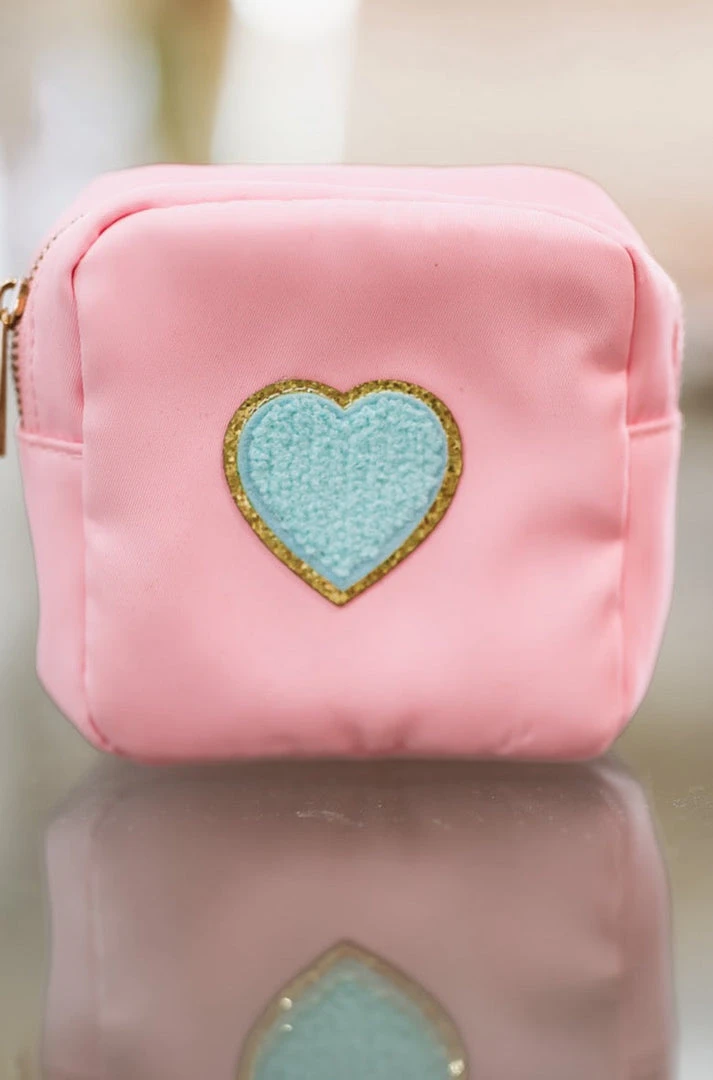 Hazel & Olive Small Square Bag Blue Heart 3 Hazel & Olive Small Square Bag Blue Heart