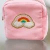Hazel & Olive Square Rainbow Bag - Pink