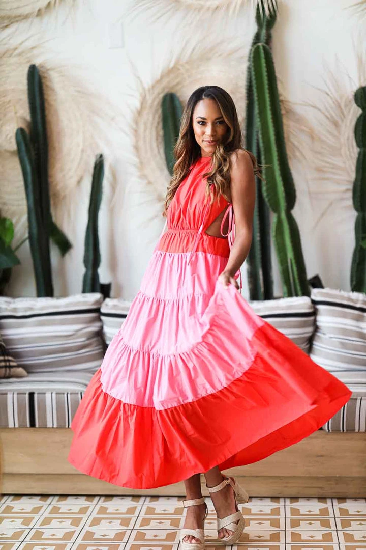 Hazel & Olive Stories To Tell Dress - Red And Pink 5 Hazel & Olive Stories To Tell Dress - Red And Pink