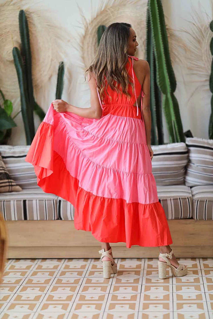 Hazel & Olive Stories To Tell Dress - Red And Pink 6 Hazel & Olive Stories To Tell Dress - Red And Pink