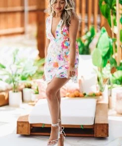 Hazel & Olive Summer In Sequins Dress - Multi-color NEW ARRIVALS