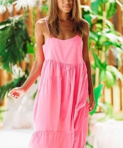 HAZEL & OLIVE Summer Stroll Dress - Pink NEW ARRIVALS