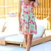 Hazel & Olive Sundown Socialite Dress - Watermelon Pink & Lime