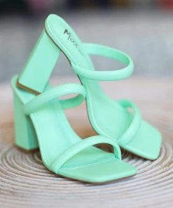 Hazel & Olive Sweet Retreat Strappy Sandals - Mint NEW ARRIVALS