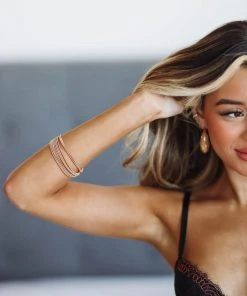 Hazel & Olive Ten Times Around Bangles Set - Gold (FINAL SALE)